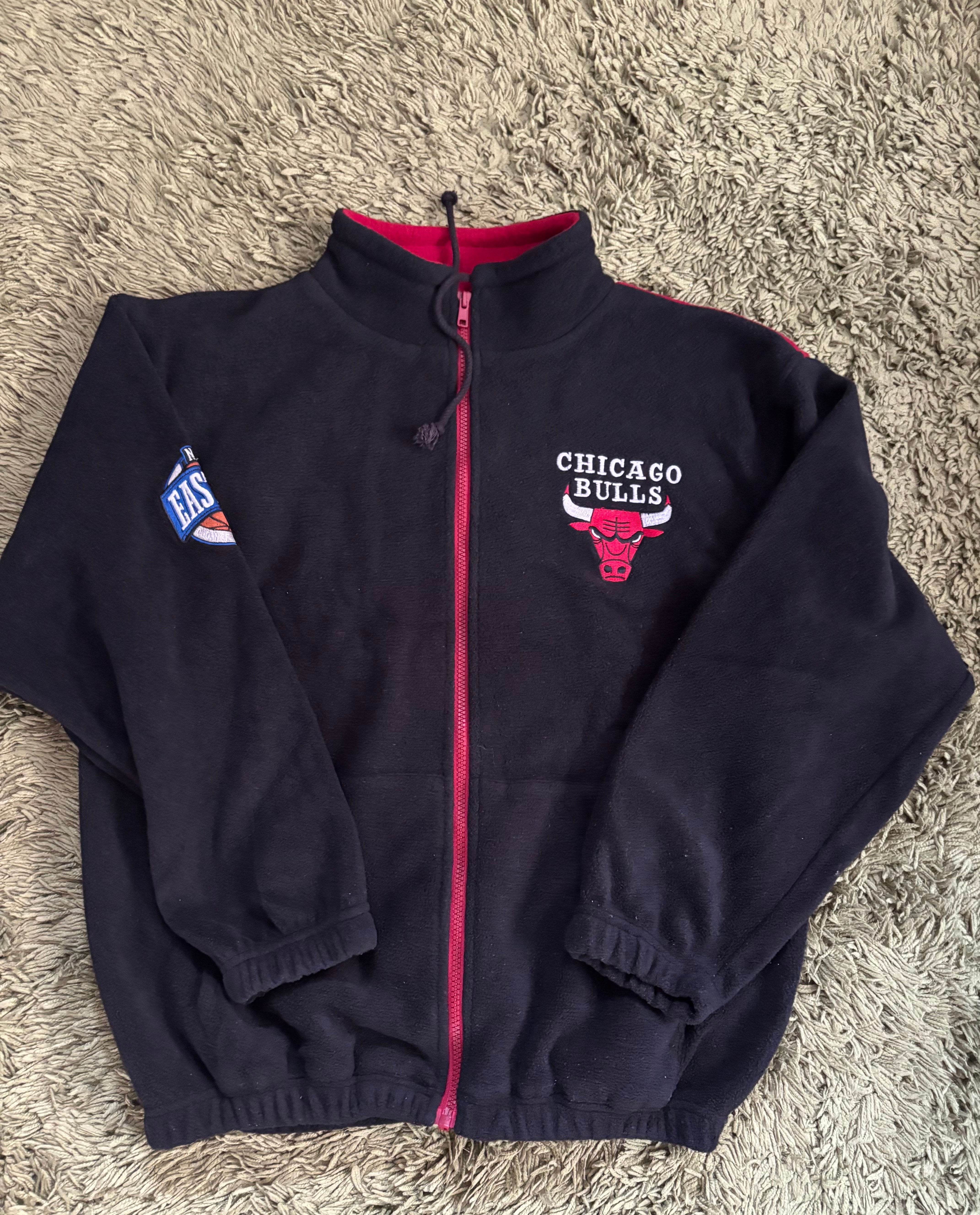 90s シカゴ・ブルズ フリースジャケット NBA公式ライセンス