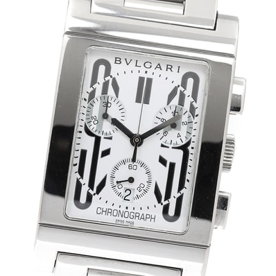 ブルガリ レッタンゴロ デイト クロノグラフ RTC49S メンズ 【中古】