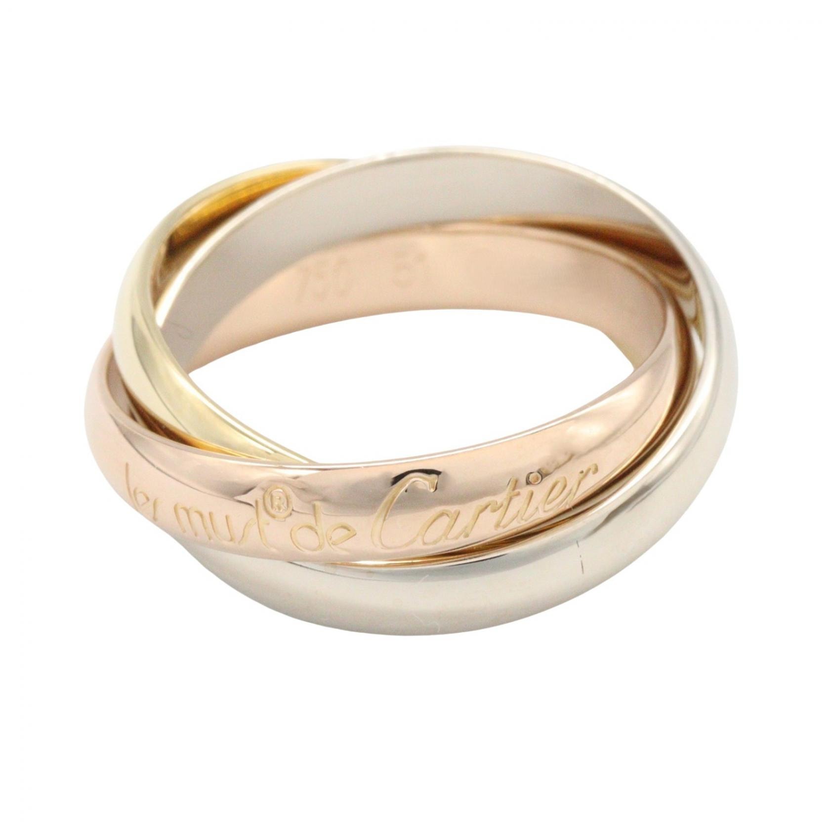 カルティエ CARTIER トリニティリング リング・指輪 ジュエリー K18(イエローゴールド) K18WG(ホワイトゴールド) K18PG(ピンクゴールド) レディース ゴールド系 / シルバー系 【中古】