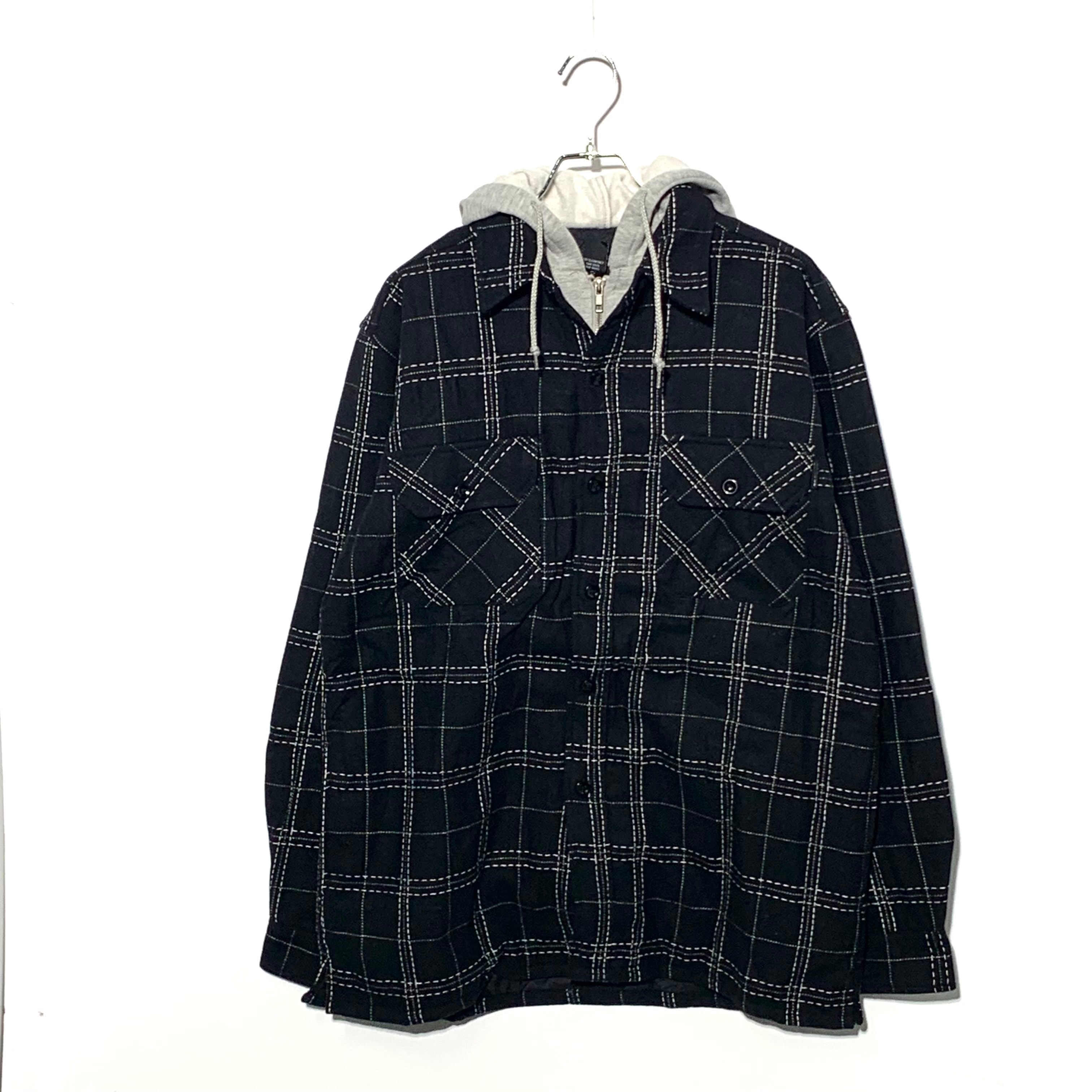 STUSSY Docking Hooded Shirt Black