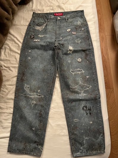 Supreme HJR Trompe Loeil Loose Fit Jean "Blue"