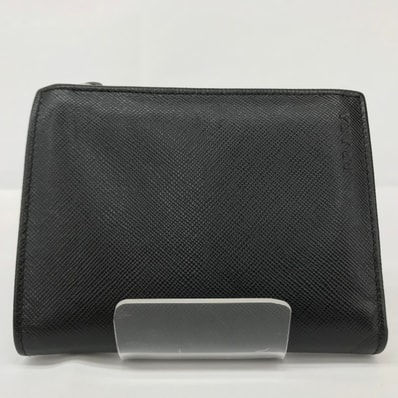 PRADA プラダ サフィアーノ 2つ折り財布 箱付 ブラック