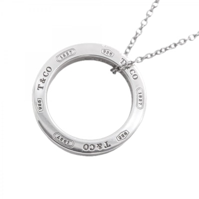 【6jfb0128-k】ティファニー ネックレス 1837/サークル シルバー925【中古】レディース