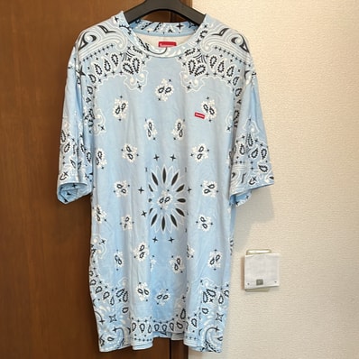 Supreme Small Box Tee "Bandana Blue"(21SS)