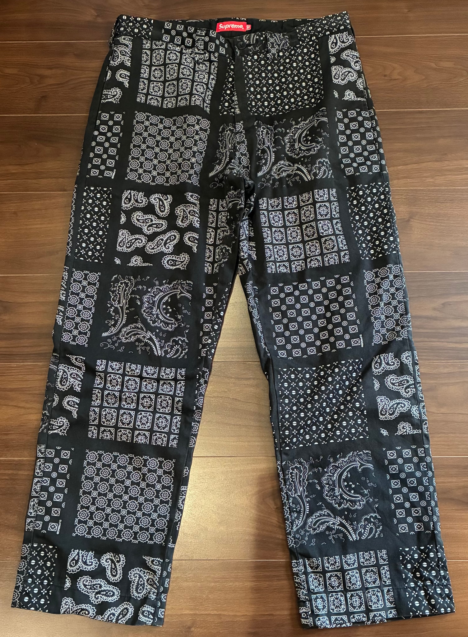 Supreme Paisley Grid Chino Pant 