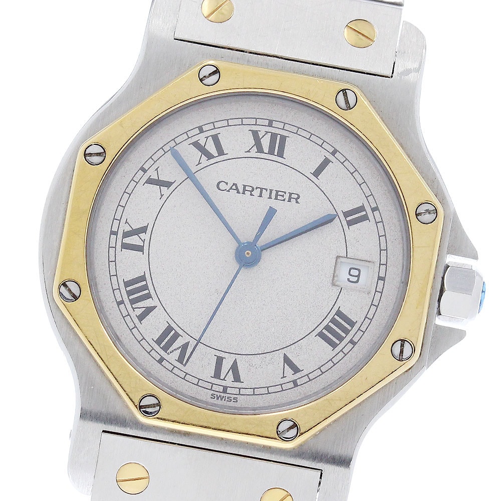 カルティエ サントスオクタゴン LM W2001583 メンズ 【中古】