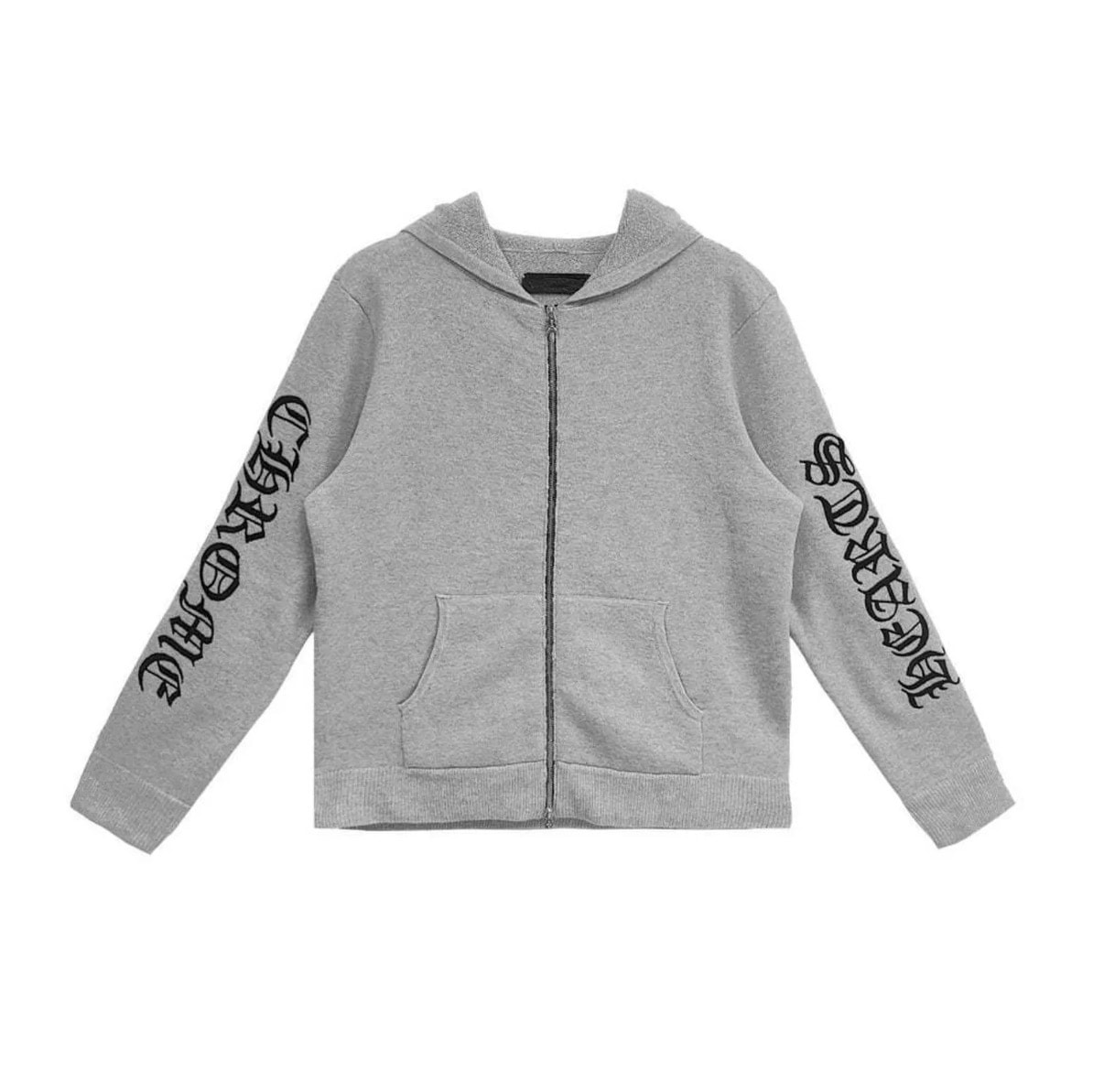 クロムハーツ Chrome Hearts サイズ:M U LIFE SENTENCE カシミアジップアップパーカー グレー