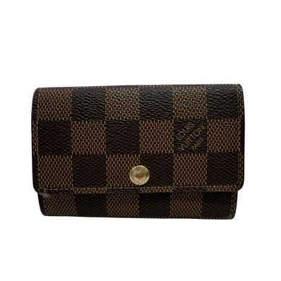 ルイヴィトン LOUIS VUITTON キーケース ダミエ ミュルティクレ6 6連 N62630 ブラウン