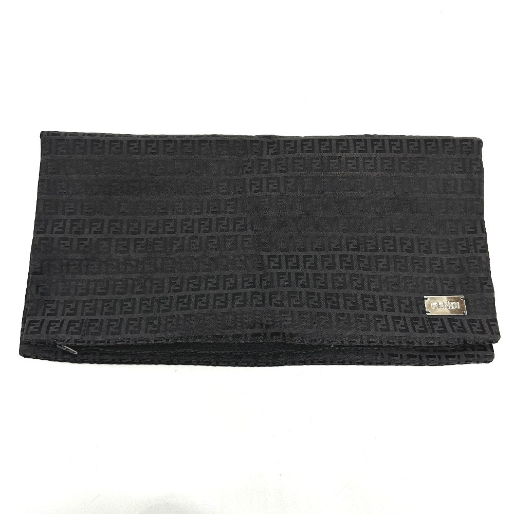 フェンディ FENDI ズッキーノ ピロー 枕 インテリア クッションカバーのみ クッション ナイロン ブラック
