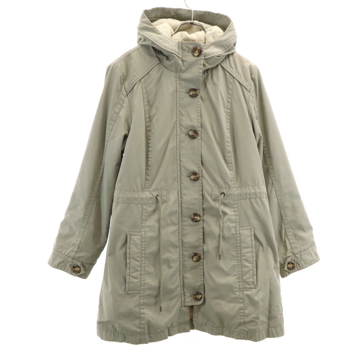 L.L.Bean エルエルビーン フーデッド コート M-PET グレージュ ライナー付き アウトドア