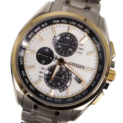CITIZEN シチズン H804-T026974 アテッサ エコドライブ ソーラー電波 チタン メンズ 腕時計 C927