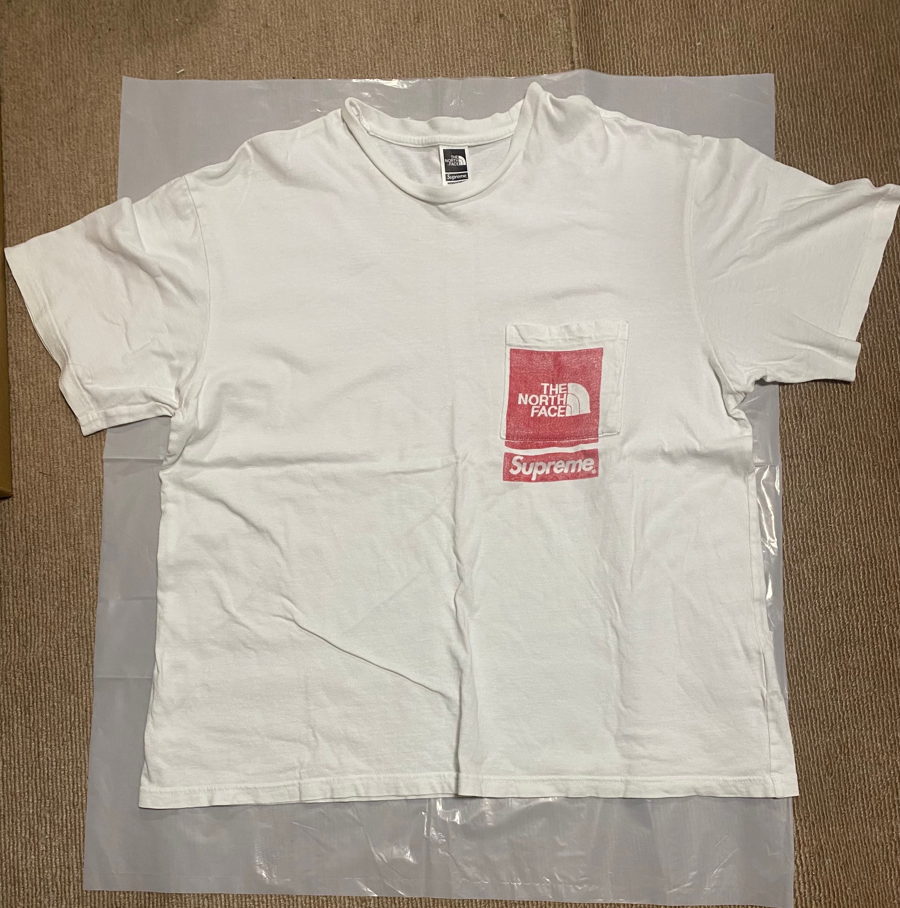 Supreme x The North Face Printed Pocket Tee "White"