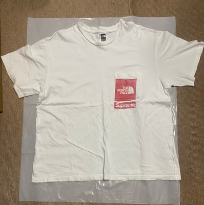 Supreme x The North Face Printed Pocket Tee "White"