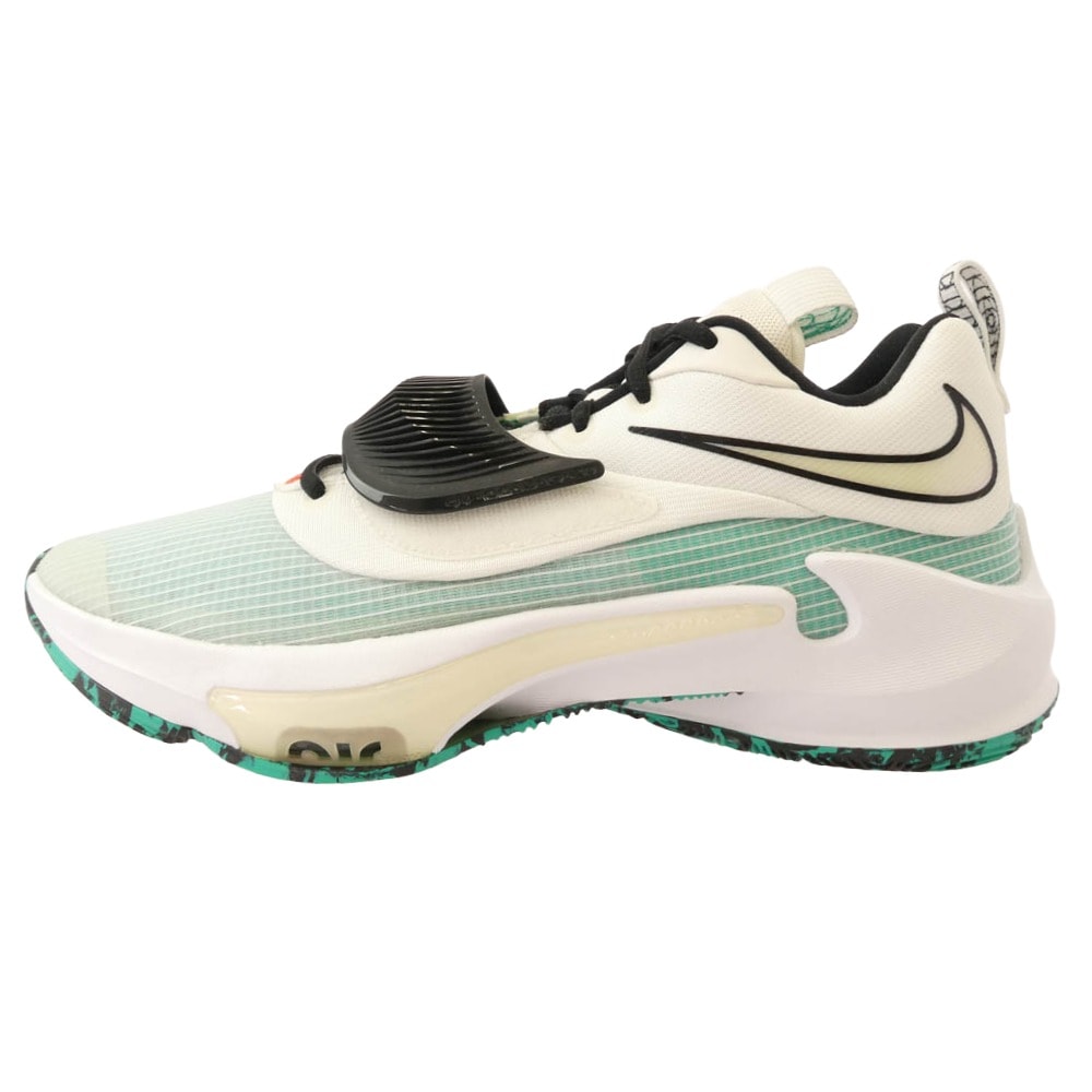 NIKE ナイキ スニーカー DA0694-101 Zoom Freak 3 ズームフリーク3 ホワイト クリアエメラルド スニーカー ブルー系 27.5cm【中古】