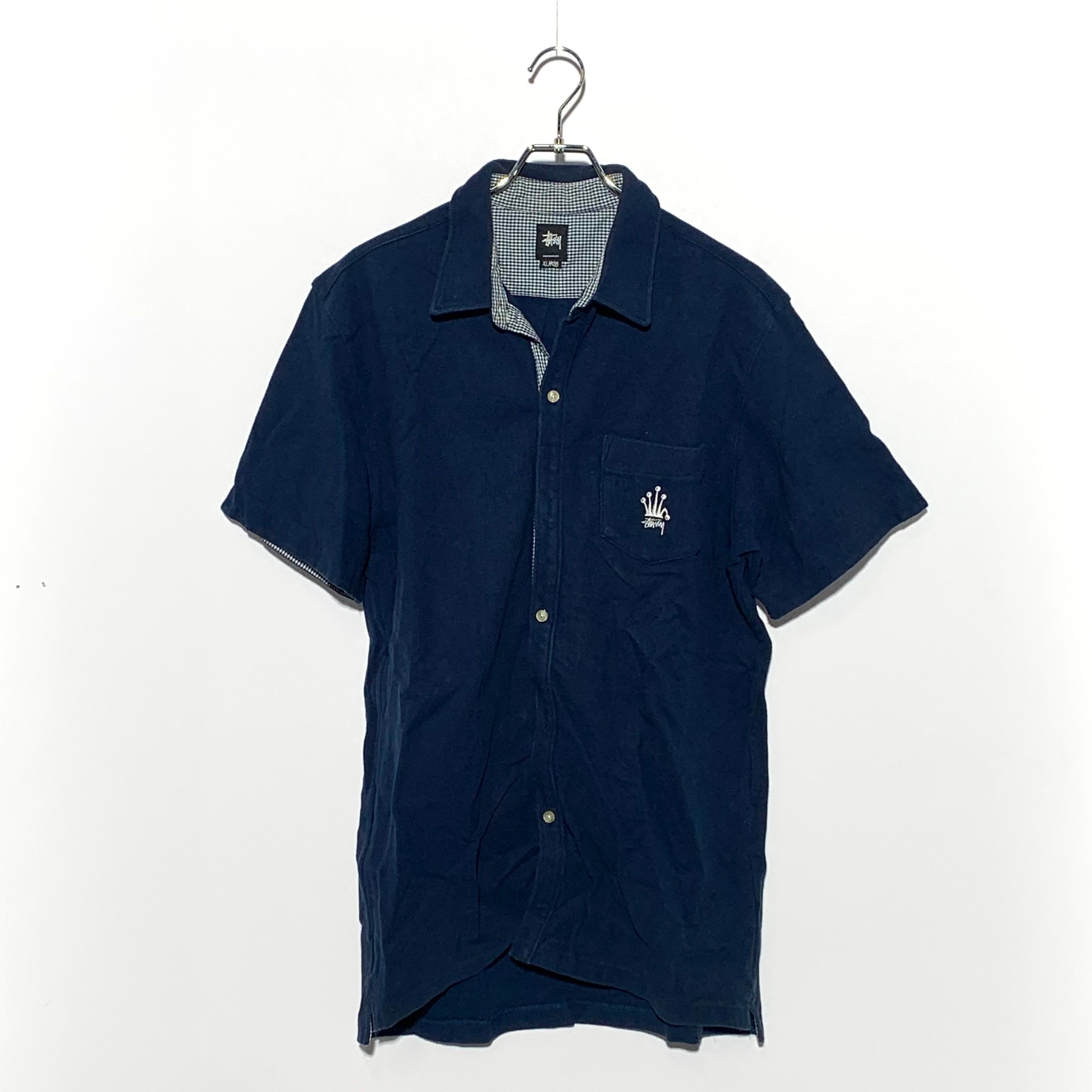 STUSSY CROWN POLO SHIRT Navy