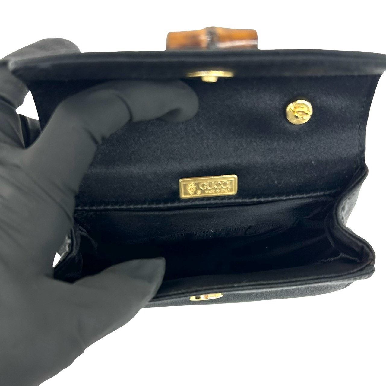 B (目立った傷や汚れなし)】GUCCI グッチ バンブー 2way サテン