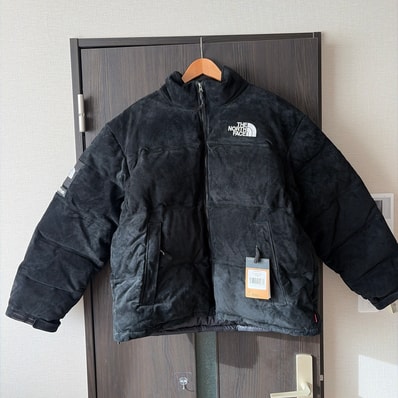 Supreme x The North Face Suede Nuptse Jacket "Black"