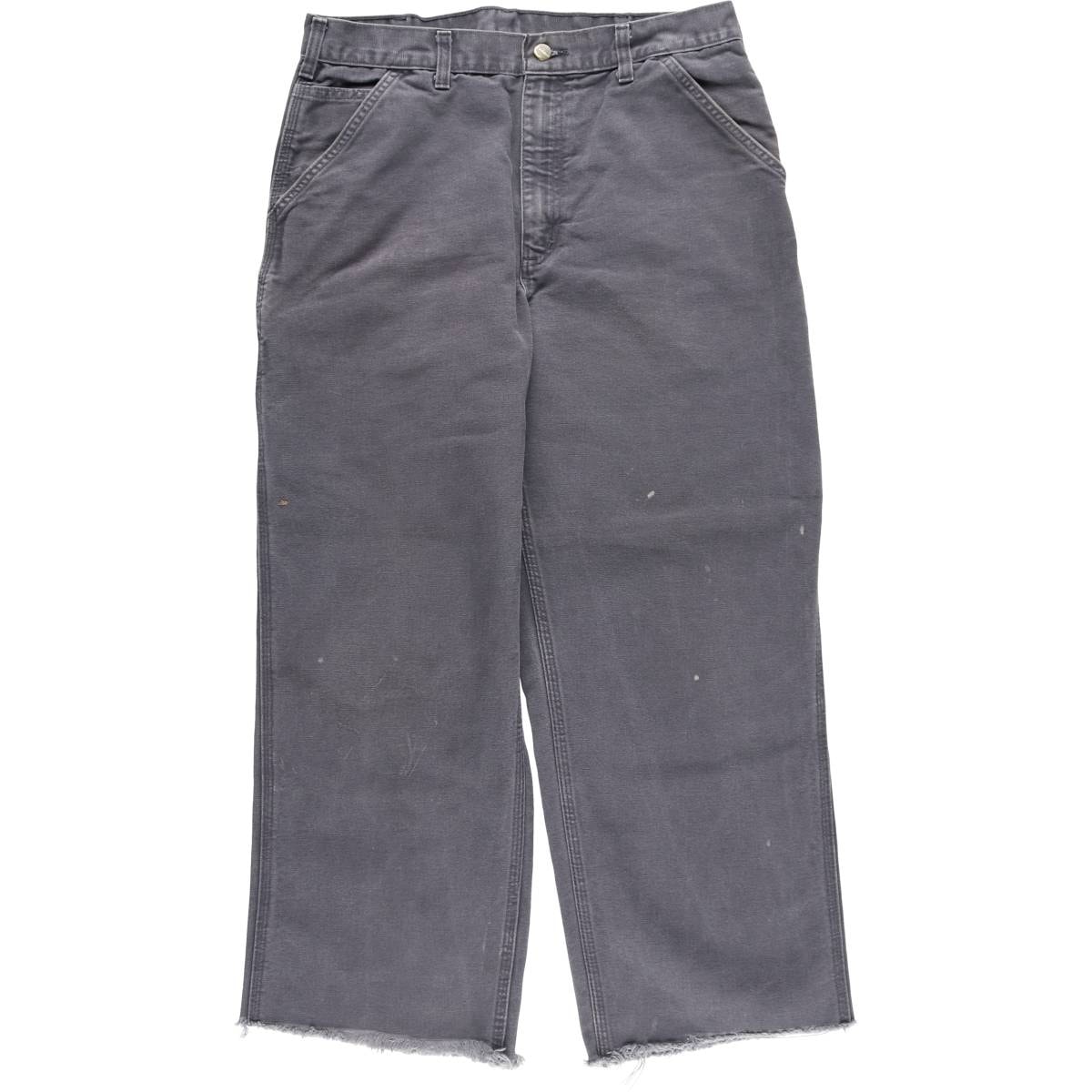 古着 カーハート Carhartt Original Dungaree Fit カットオフ ダックペインターパンツ メンズw33相当/eaa610194