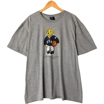 古着 ラルフローレン Ralph Lauren POLO by Ralph Lauren ポロベア 半袖 プリントTシャツ メンズXL相当/eaa559967