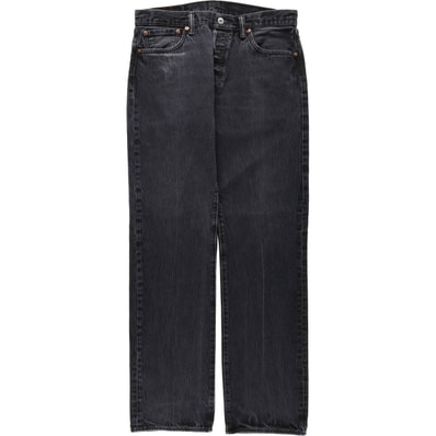 古着 リーバイス Levi's 501 ブラックデニム ストレートデニムパンツ メンズw34相当/eaa649600