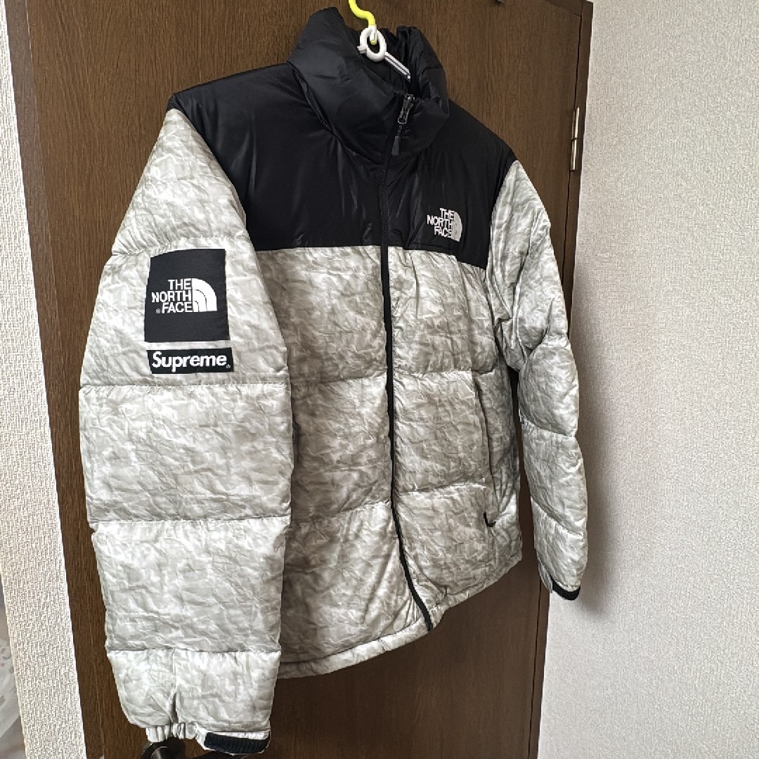Supreme x The North Face Nuptse Jacket "White Paper Print"