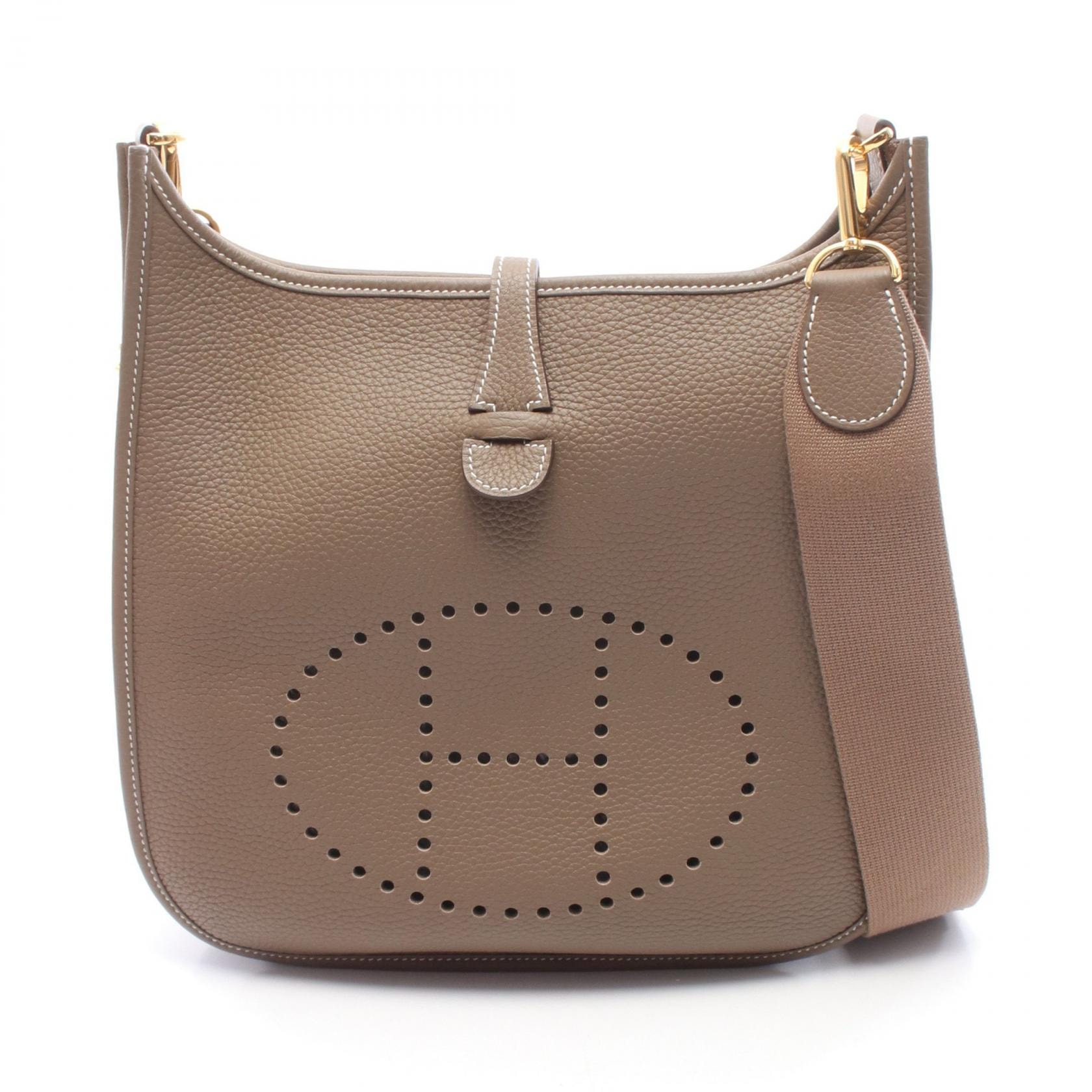 エルメス HERMES エヴリン 3 トロワ PM ショルダーバッグ バッグ レザー トリヨンクレマンス トリヨンクレマンス エトゥープ U刻印(2022年製造) レディース グレー系 【中古】