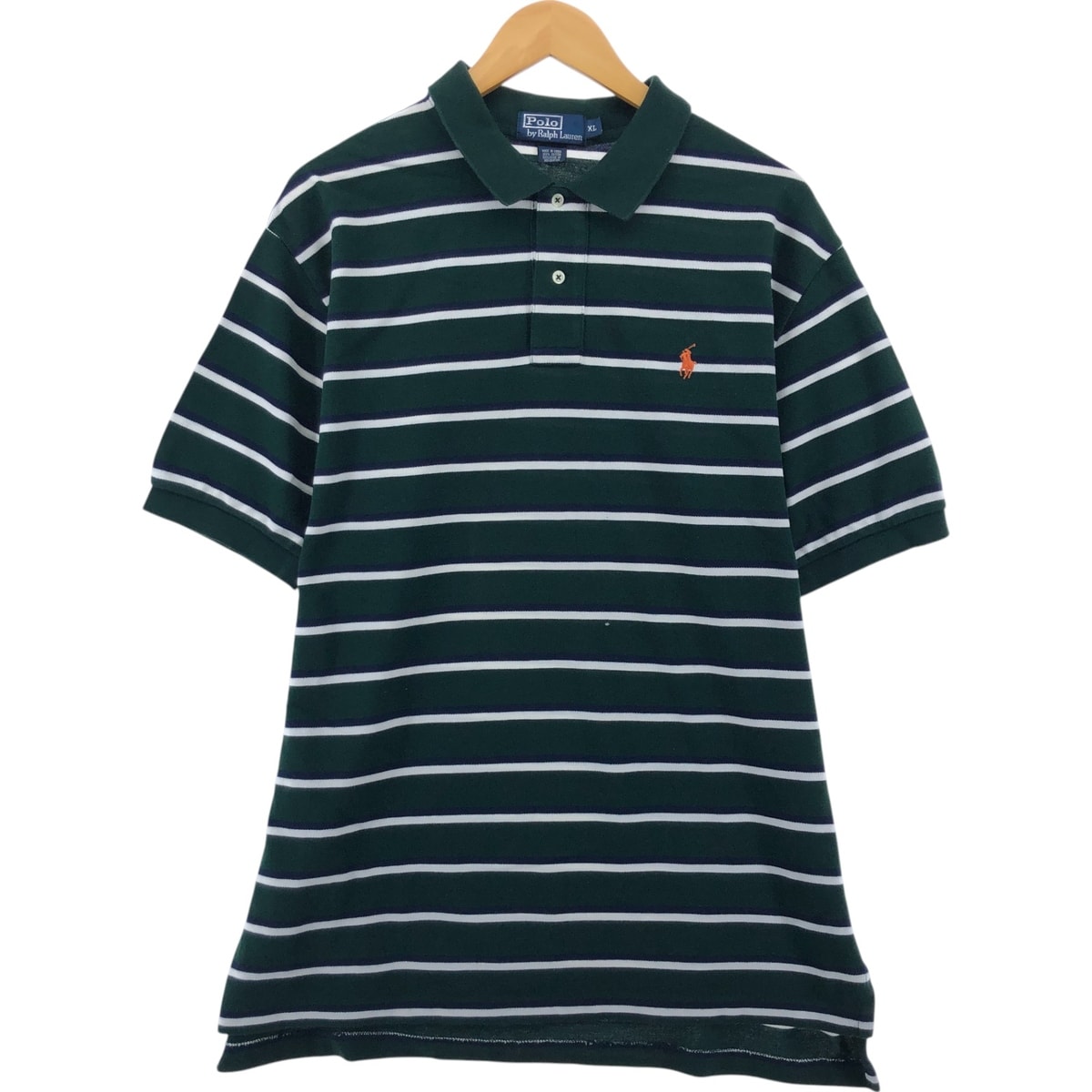 古着 ラルフローレン Ralph Lauren POLO by Ralph Lauren 半袖 ボーダー ポロシャツ メンズXL相当/eaa554625