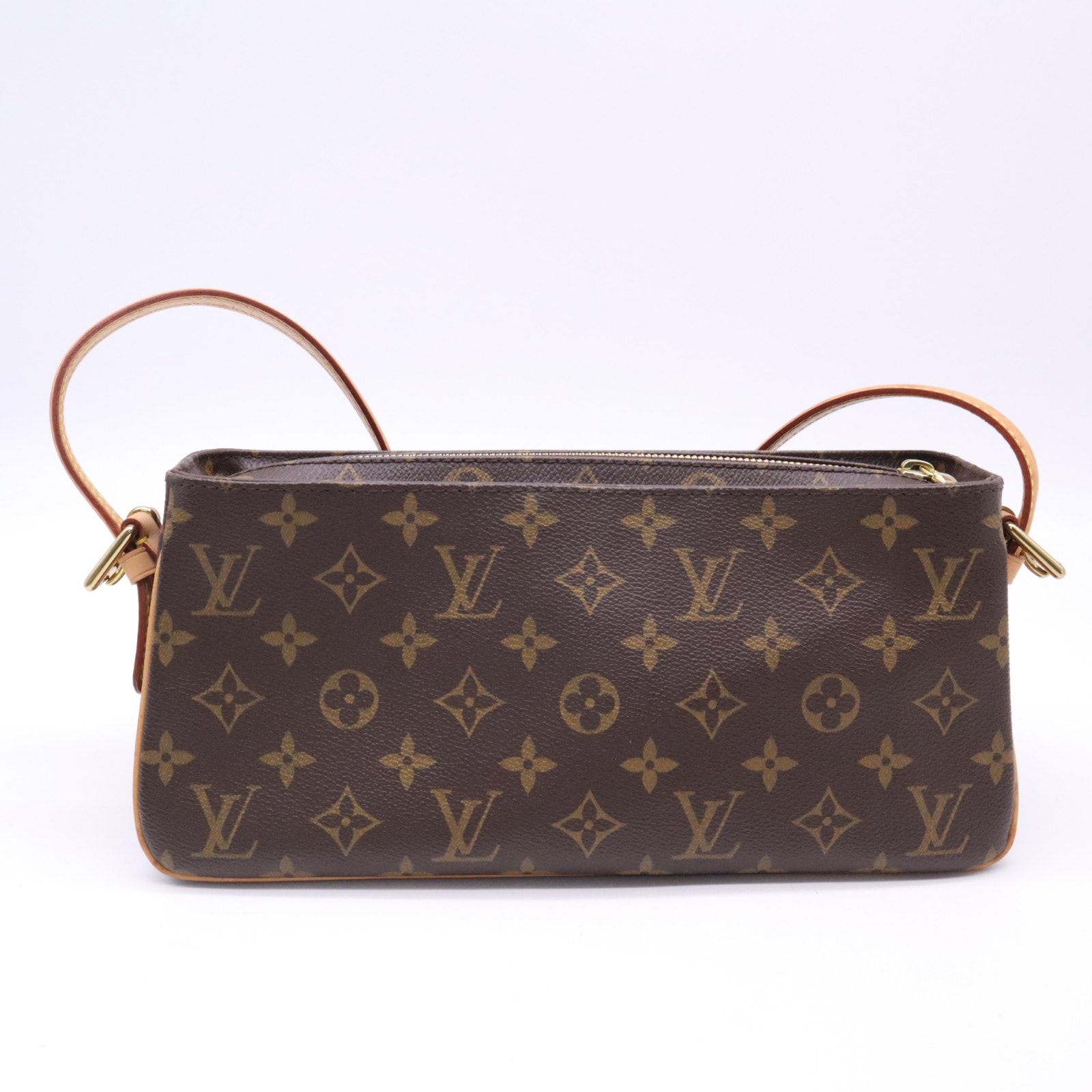 LOUIS VUITTON ルイ・ヴィトン モノグラム ヴィバ シテMM M51164 ハンドバッグ ブラウン ベージュ コーティングキャンバス レディース