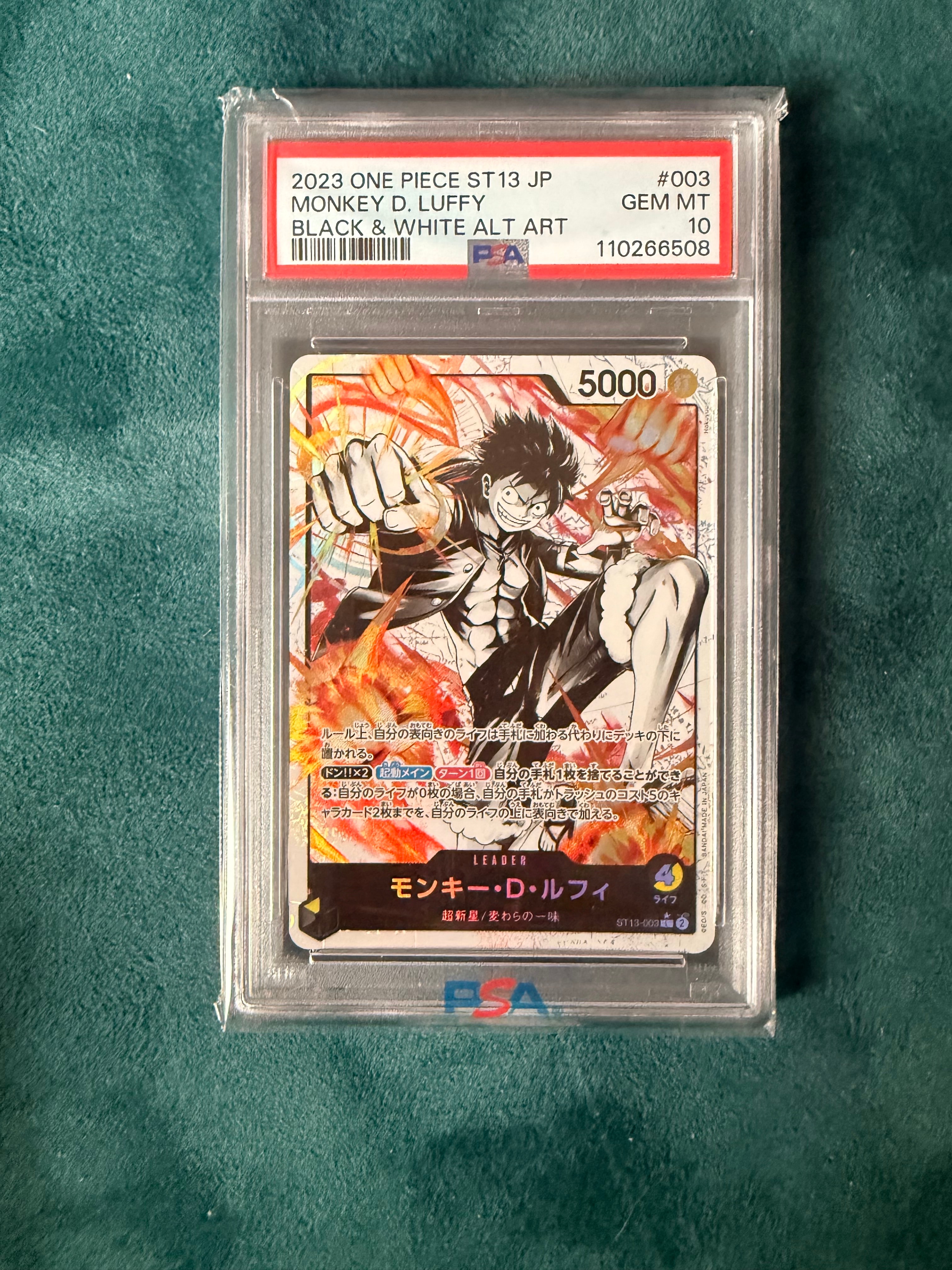 PSA10】モンキー・D・ルフィ L [ST13-003]【英語版】(プロモーション