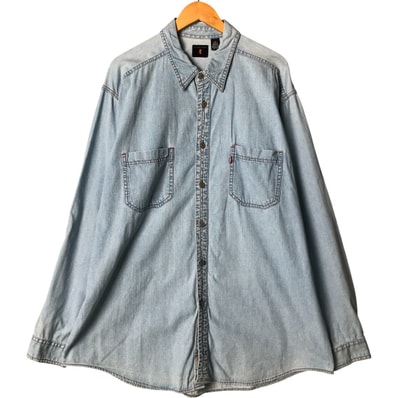 古着 リーバイス Levi's 長袖 デニムシャツ メンズXXL相当/eaa586903