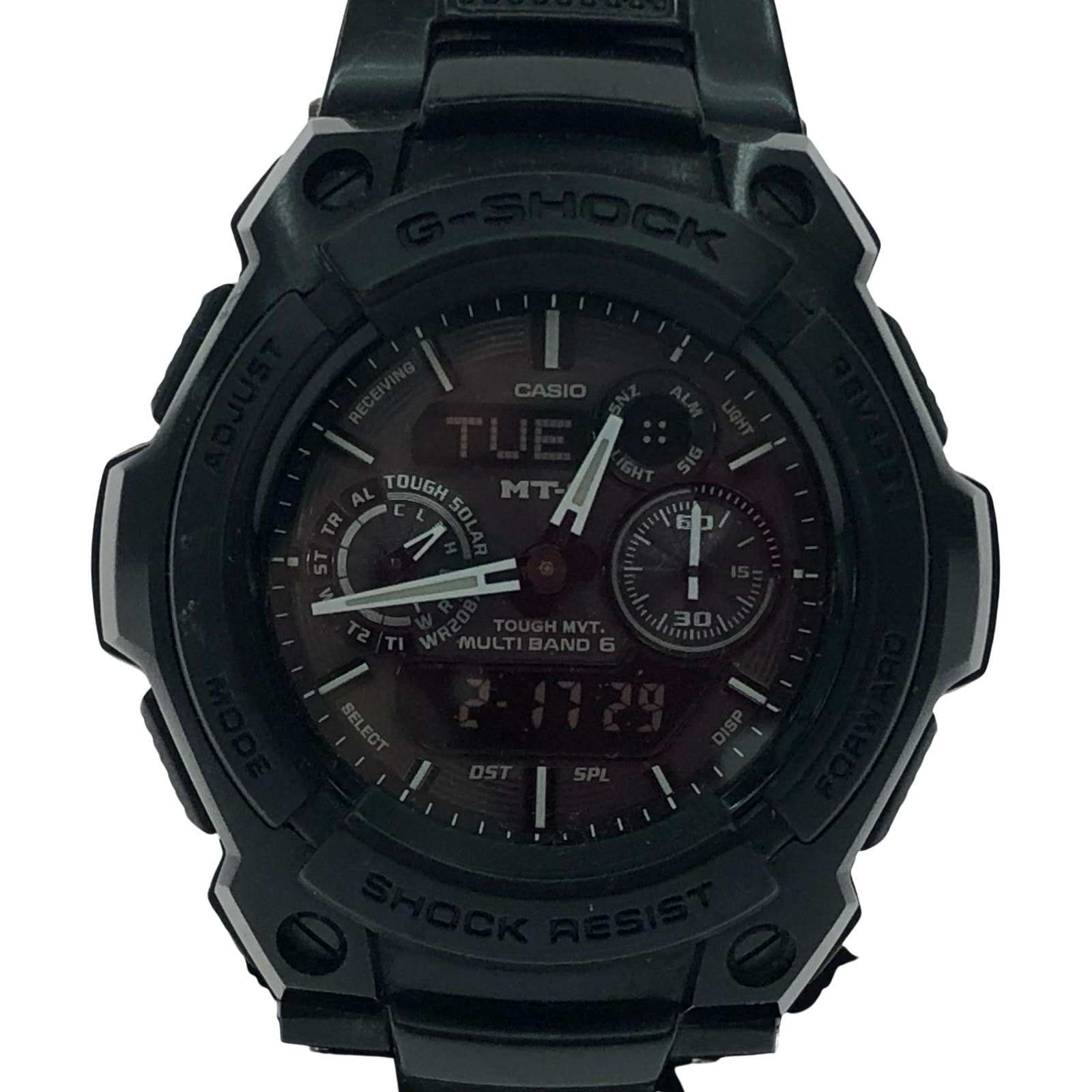 ▼▼CASIO カシオ メンズ腕時計 電波ソーラー デジアナウォッチ G-SHOCK MT-G MTG-1500 ブラック