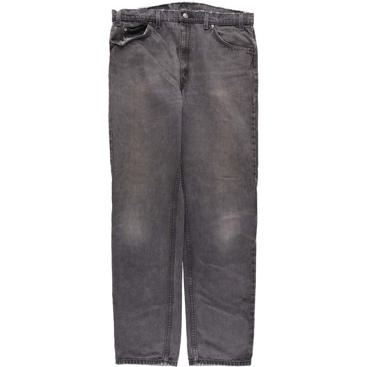 古着 90年代 リーバイス Levi's 505 REGULAR FIT STRAIGHT LEG オレンジタブ ブラックデニム テーパードデニムパンツ メンズw37相当 ヴィンテージ/eaa587446