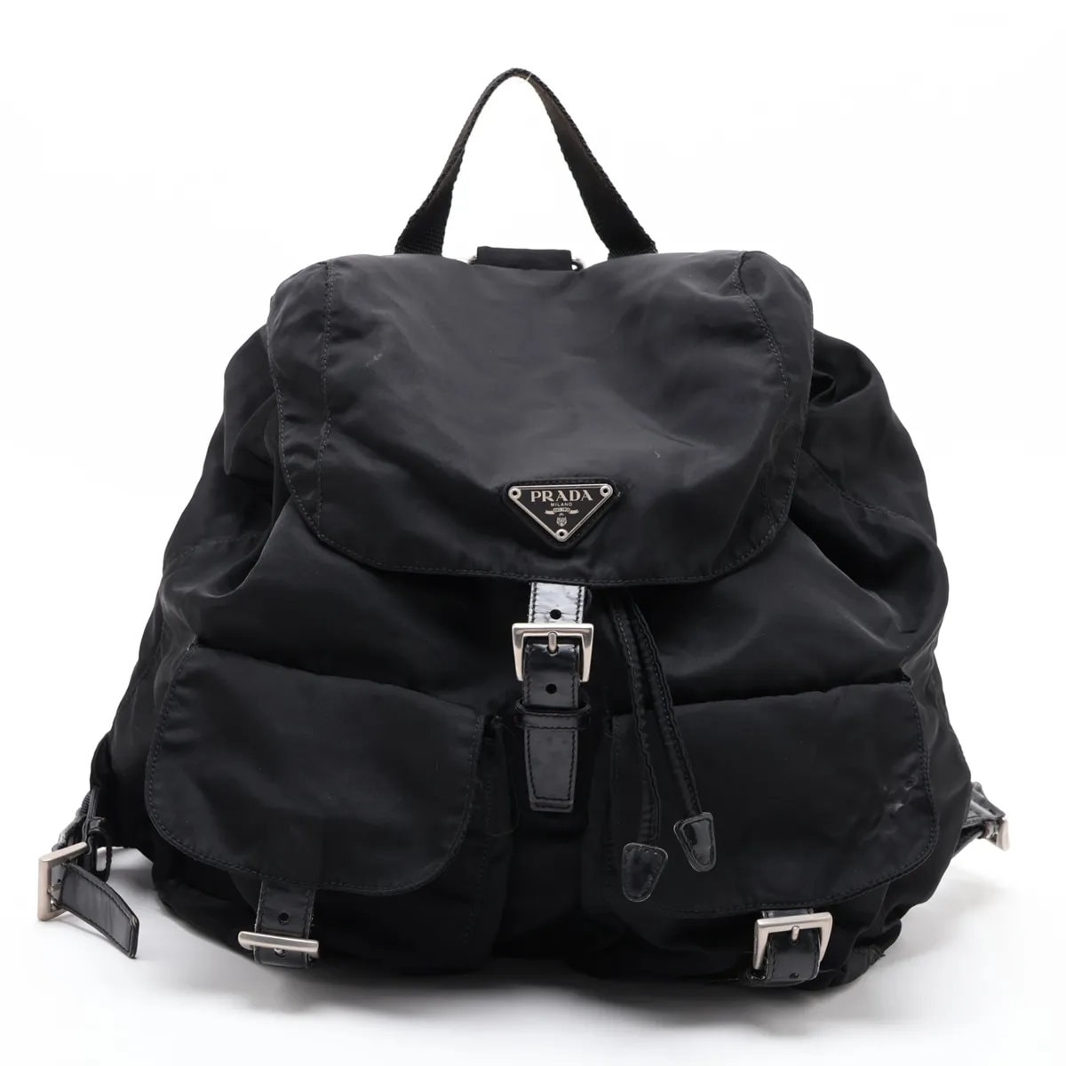 ■美品 プラダ テスート ナイロントライアングルロゴリュックサック