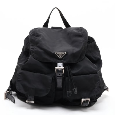 ■美品 プラダ テスート ナイロントライアングルロゴリュックサック