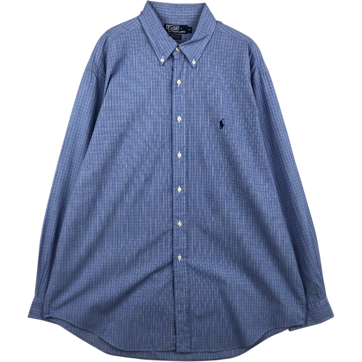 古着 ラルフローレン Ralph Lauren POLO by Ralph Lauren YARMOUTH 長袖 ボタンダウンチェックシャツ メンズXL相当/eaa634823