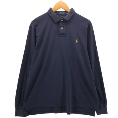 古着 ラルフローレン Ralph Lauren POLO RALPH LAUREN CUSTOM FIT 長袖 ポロシャツ メンズL相当/eaa551387