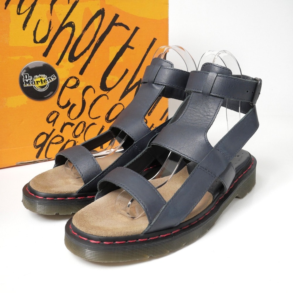 Dr.Martens × RAF SIMONS ドクターマーチン × ラフシモンズ RAF BUCKLES サンダル サイズ10 アンクルストラップ ブランド古着【中古】20260525/RA9515