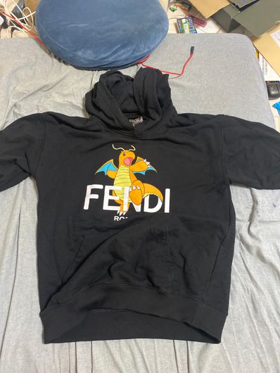 Pokemon x Fragment x FENDI Men's Dragonite Sweatshirt "Black"