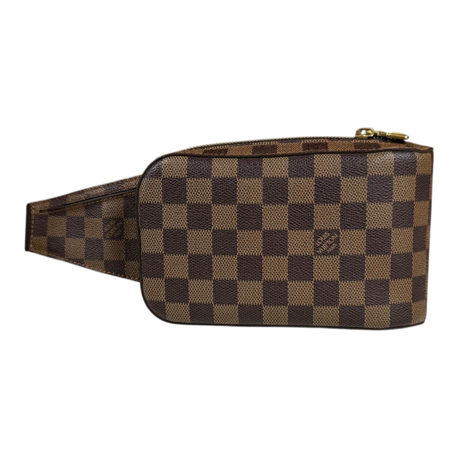 ルイヴィトン ジェロニモス ダミエ ボディバッグ ダミエキャンバス N51994 ブラウン メンズ LOUIS VUITTON  中古
