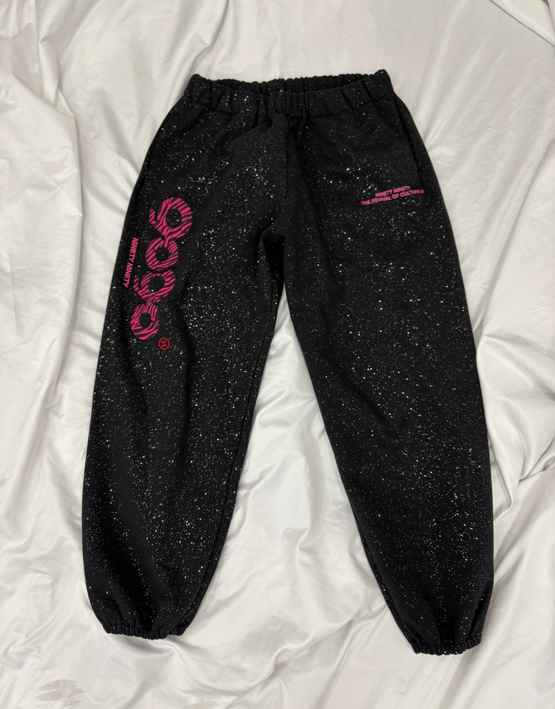 未使用に近い】9090girl OG Logo Glitter Sweat Pants Mサイズの古着