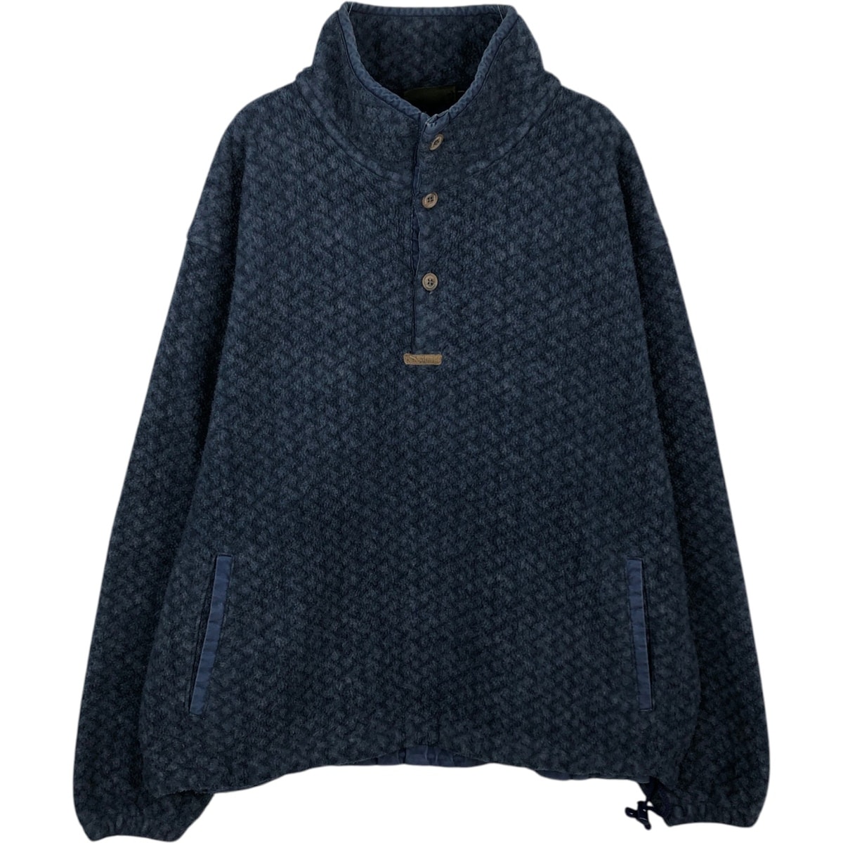 古着 90年代 ティンバーランド Timberland WEATHERGEAR 総柄 ハーフボタン フリースプルオーバー USA製 メンズL相当 ヴィンテージ/eaa495983