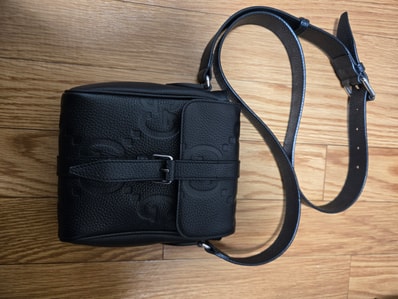 GUCCI Jumbo GG Small Messenger Bag "Black"