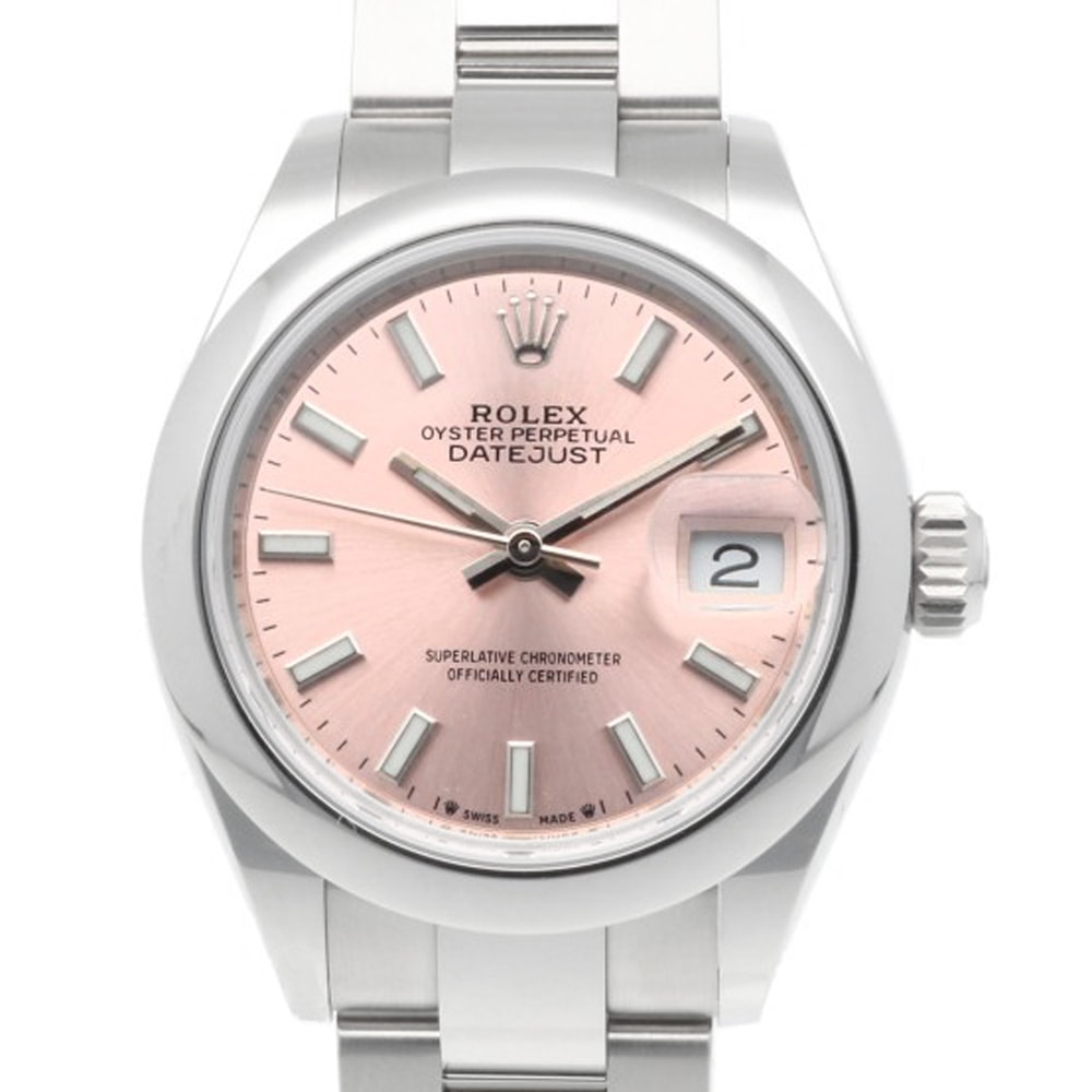 ロレックス デイトジャスト オイスターパーペチュアル 腕時計 時計 ステンレススチール 279160 自動巻き オーバーホール済 ランダムシリアル(2010年以降の製造) レディース 1年保証 ROLEX  中古