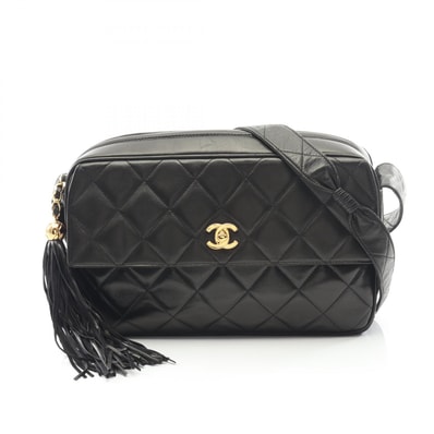 シャネル CHANEL マトラッセ ショルダーバッグ バッグ ラムスキン(羊革) レディース ブラック系 【中古】
