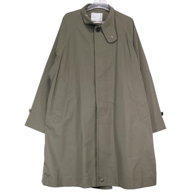 sacai サカイ BAL COLLAR COAT 21-002549M バル カラーコート カーキ アウター サイズ1
