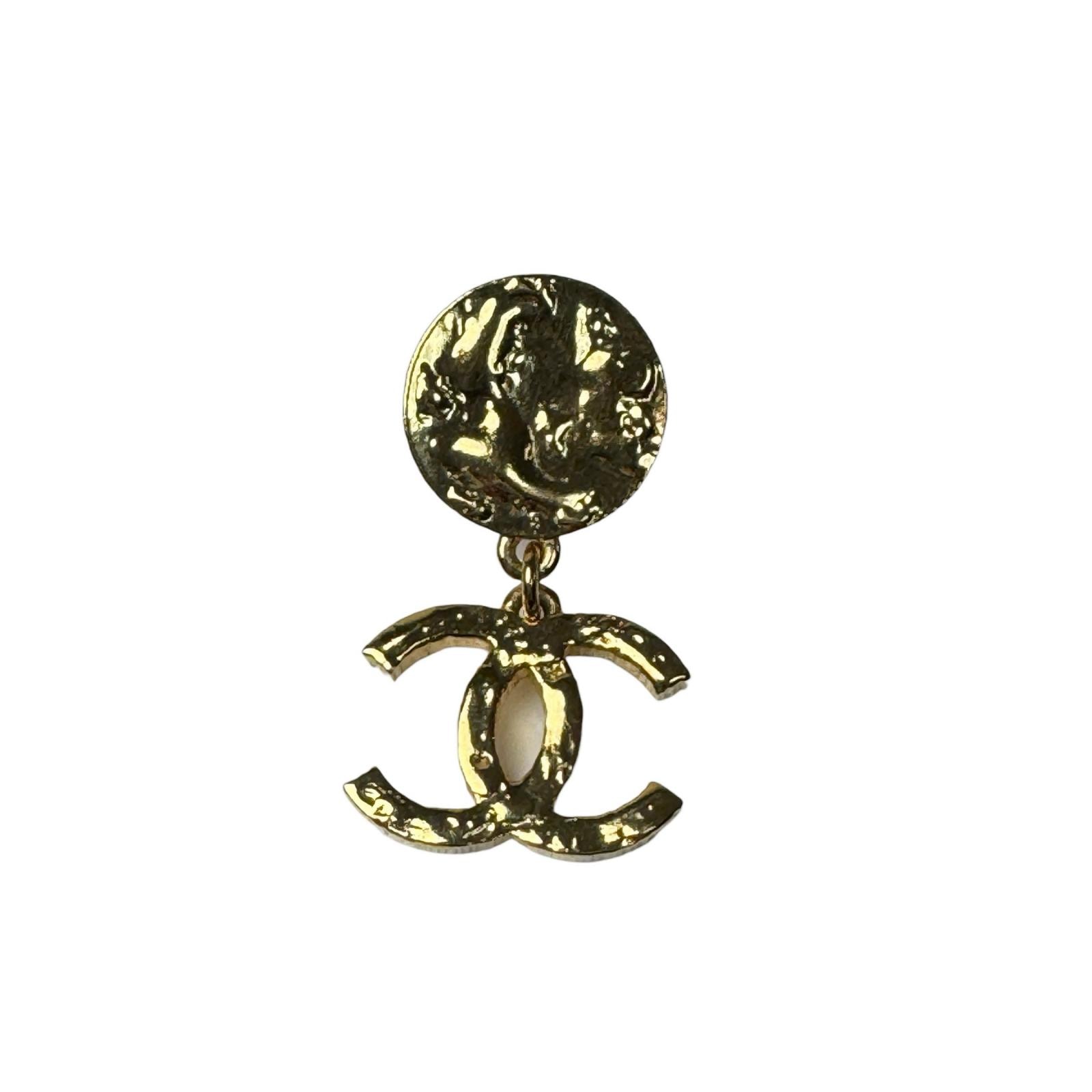 A (未使用に近い)】美品 シャネル CHANEL ココマーク イヤリング L24C
