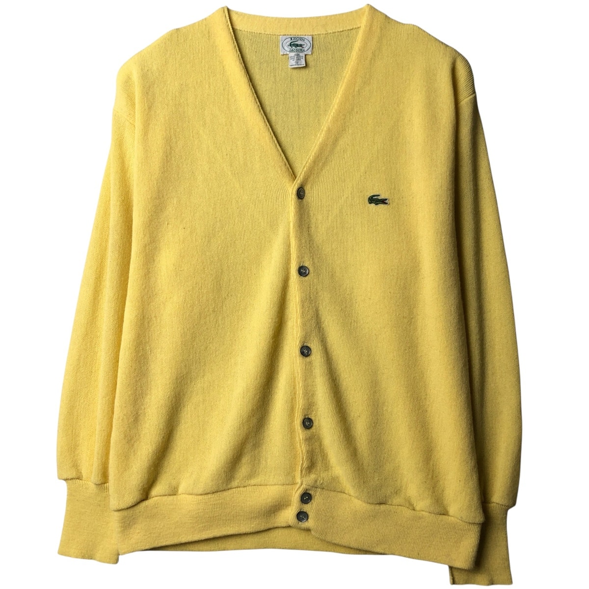古着 80~90年代 ラコステ LACOSTE IZOD アクリルニットカーディガン USA製 メンズXL相当 ヴィンテージ/eaa584619