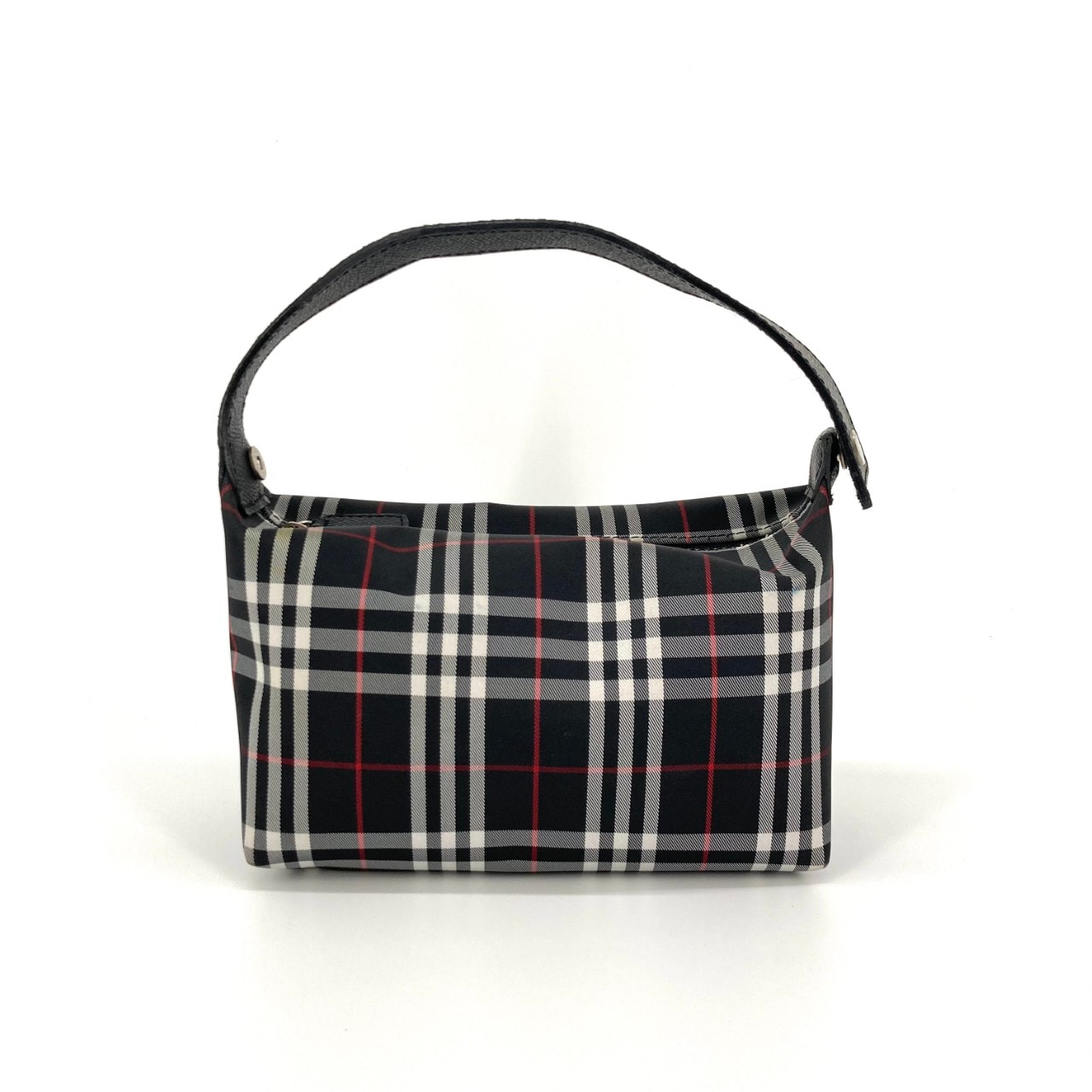 BURBERRY(バーバリー) ノバチェック アクセポーチ ハンドバッグ ブラック
