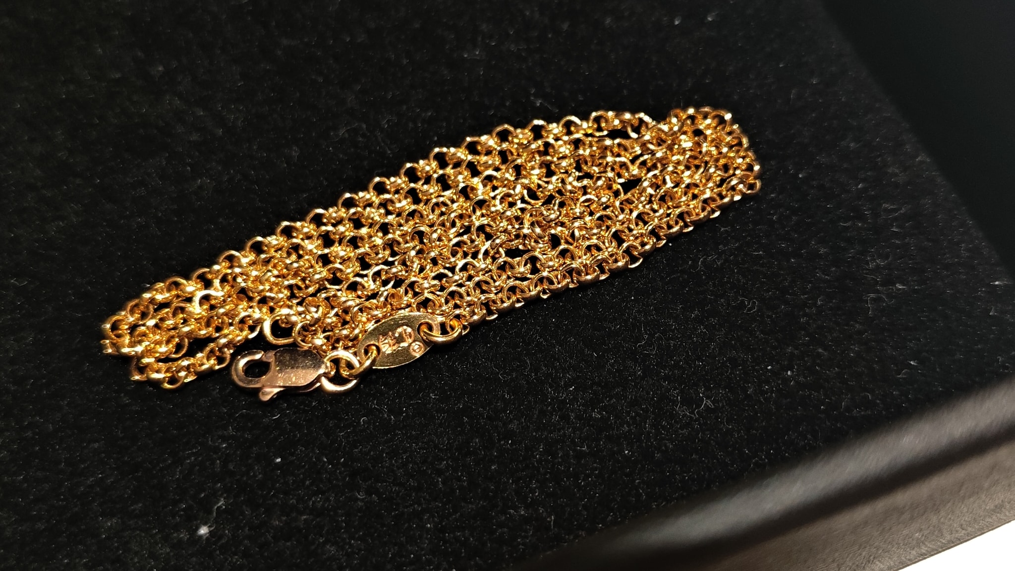 Chrome Hearts 22K Roll Chain Necklace "Yellow Gold"