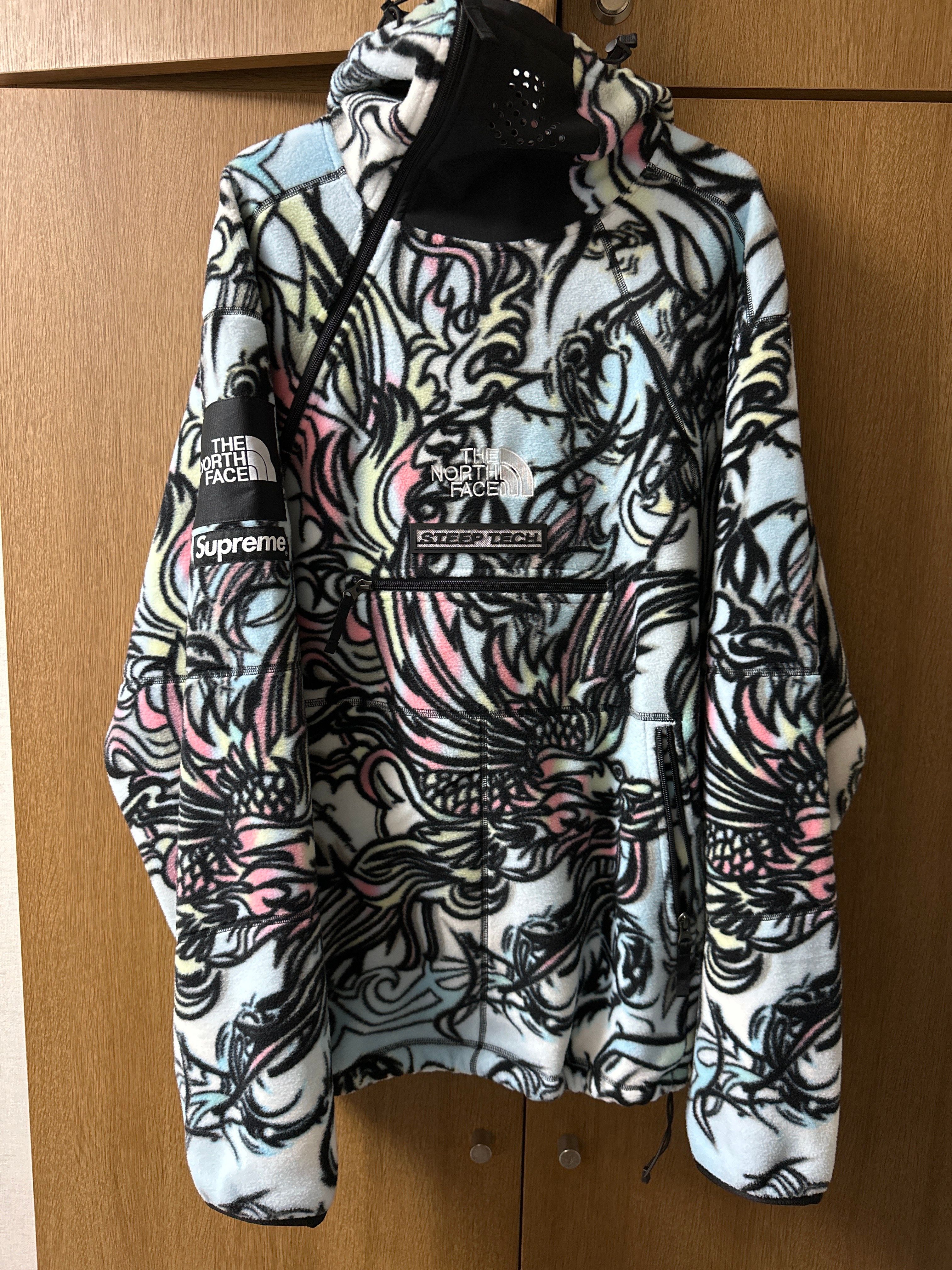 Supreme x The North Face Steep Tech Fleece Pullover "Multicolor Dragon"